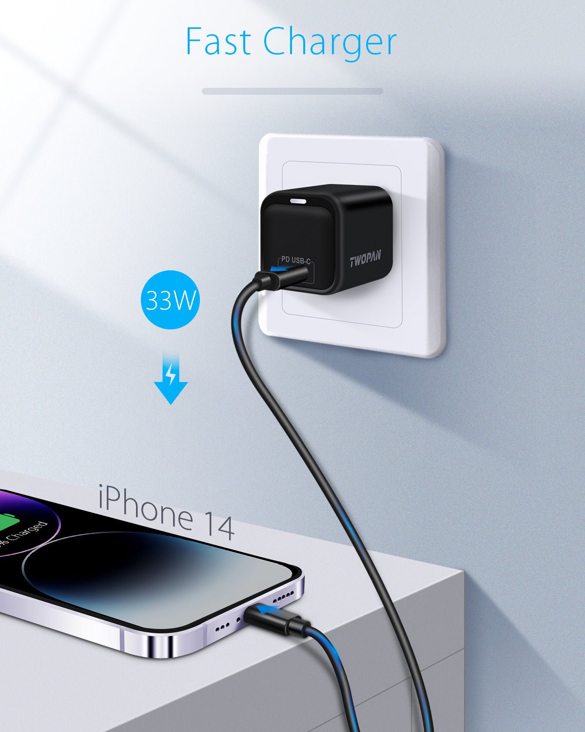 Twopan 33W USB - C GaN Charger - TWOPAN