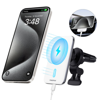 Twopan Magnetic Wireless Car Charger with Magsafe - TWOPAN