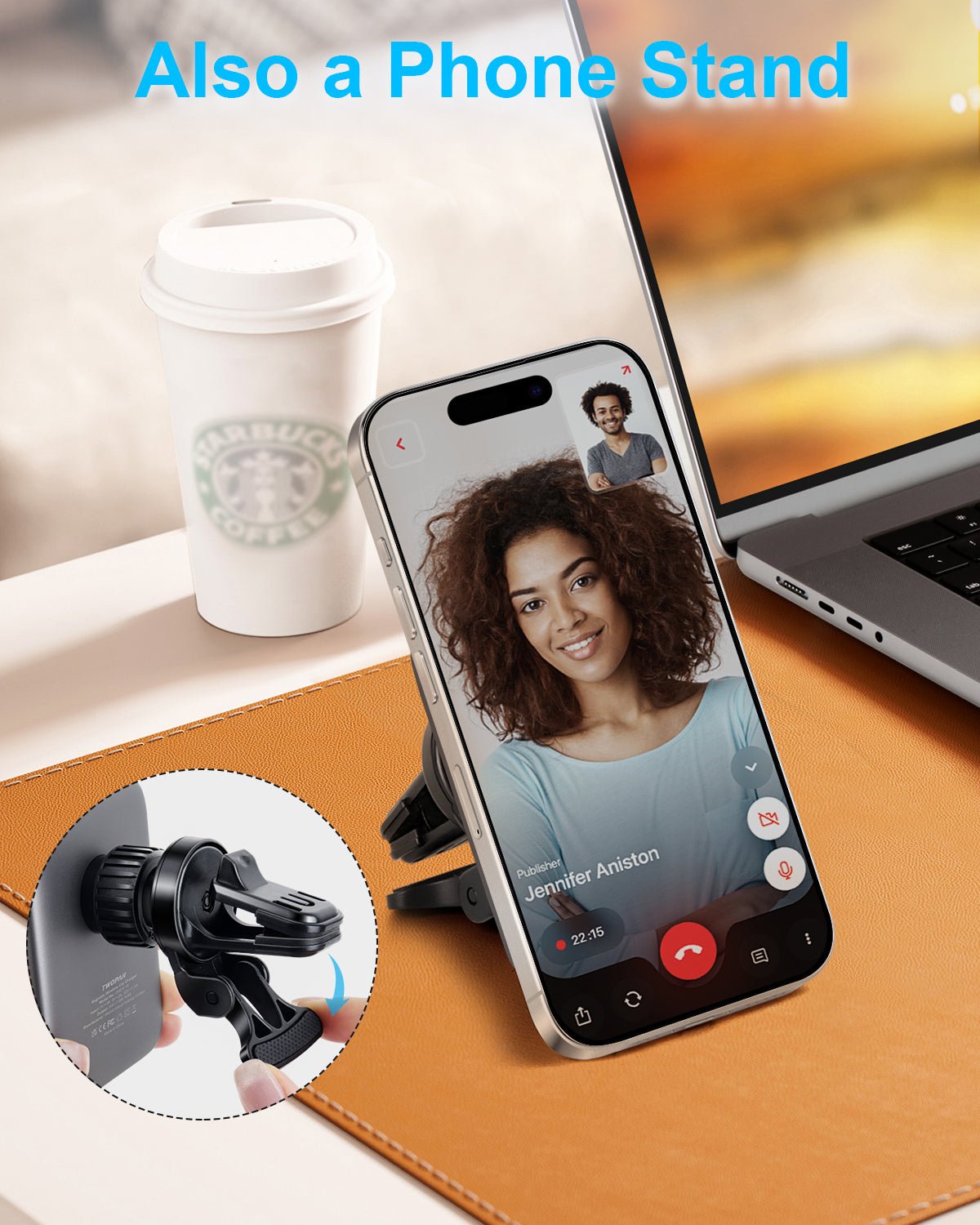 Twopan Magnetic Wireless Car Charger with Magsafe - TWOPAN