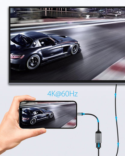 Twopan USB - C to HDMI Adapter 4K 60Hz – High - Resolution USB Type - C to HDMI Cable for MacBook Pro/Air, iMac, iPad Pro, XPS, Yoga, EliteBook, Chromebook, Galaxy & More - TWOPAN